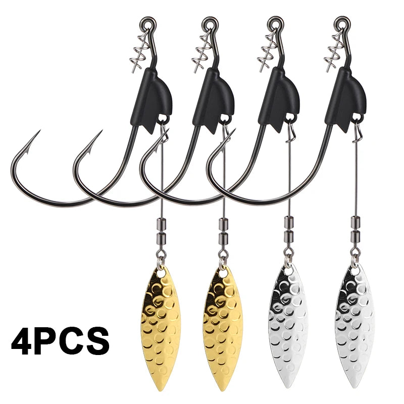 FISHING HOOK SPINNER 4pcs