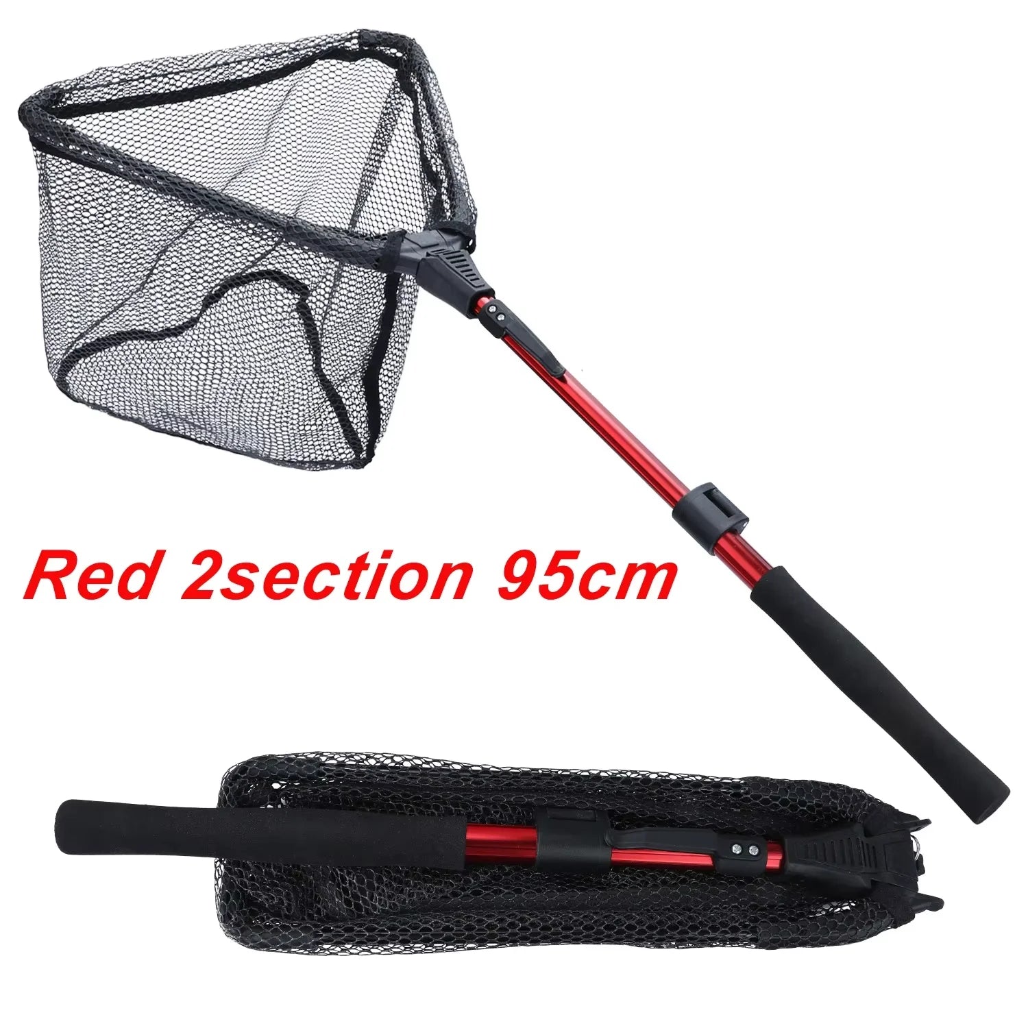 Folding Fishing Net Retractable Telescoping Aluminium