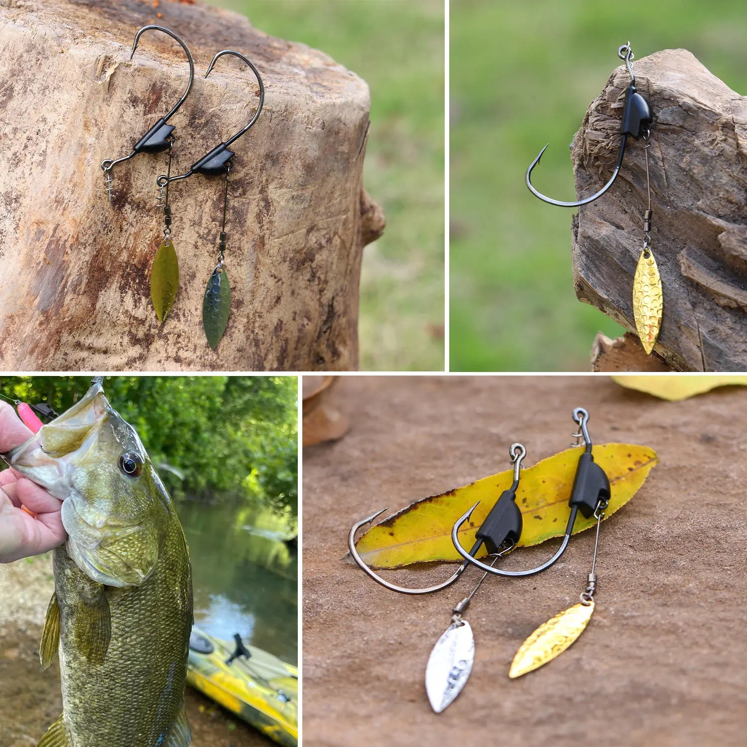 FISHING HOOK SPINNER 4pcs