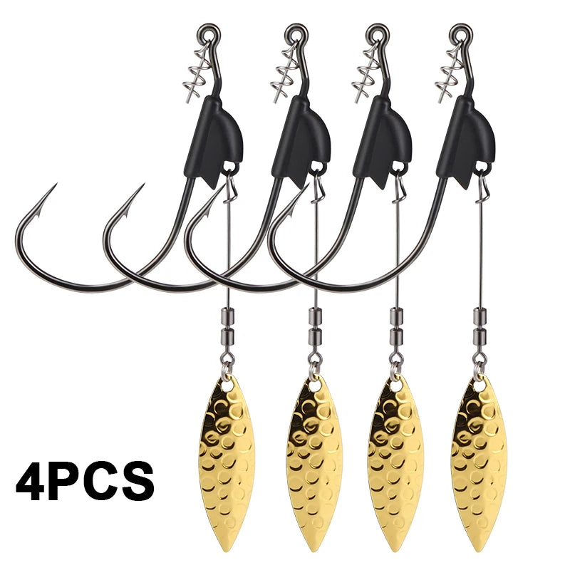 FISHING HOOK SPINNER 4pcs