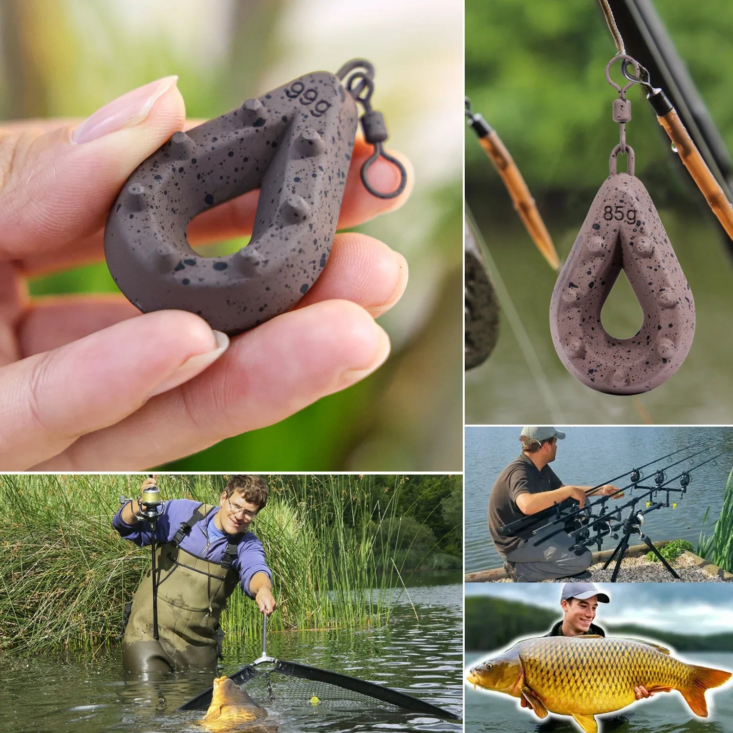 Fishing Lead Weights x5pcs