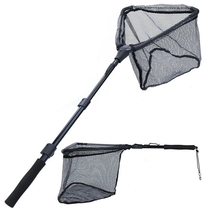 Folding Fishing Net Retractable Telescoping Aluminium