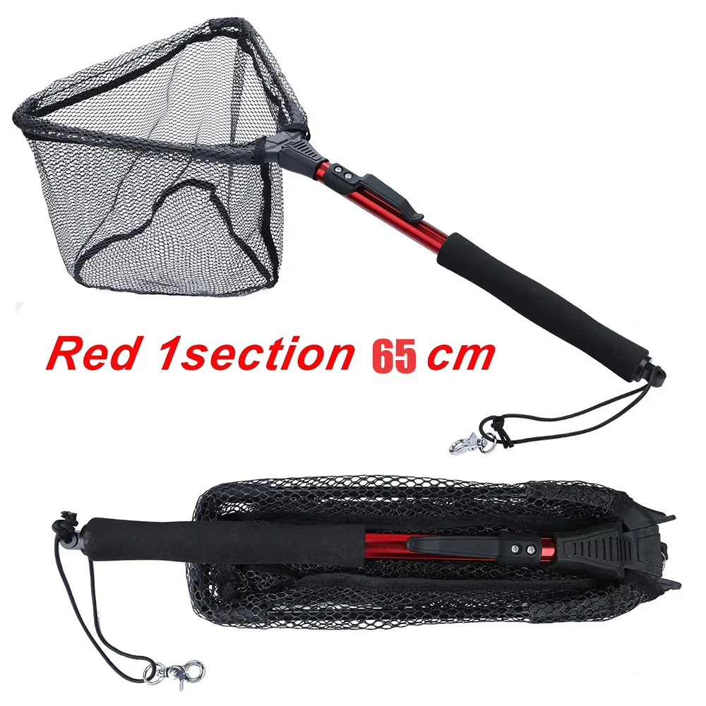 Folding Fishing Net Retractable Telescoping Aluminium